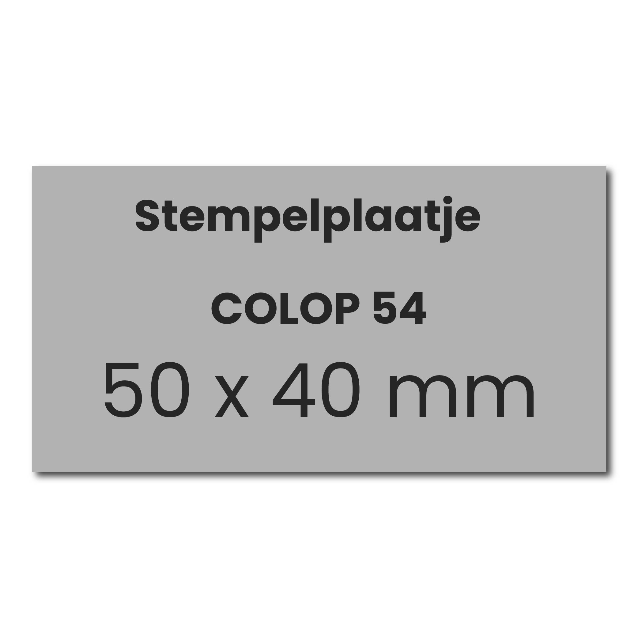 Tekstplaatje Colop Printer 54