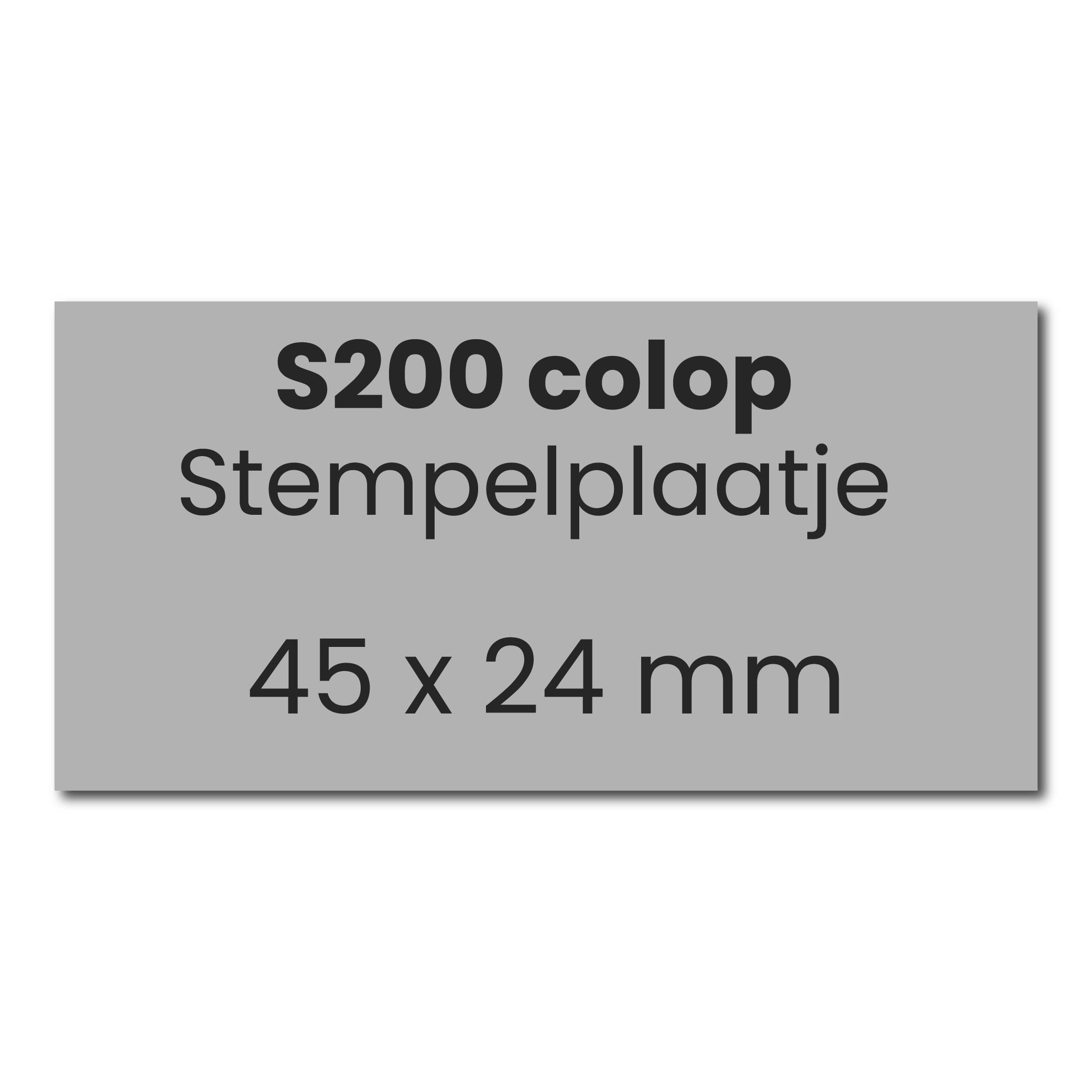 Tekstplaatje Colop Printer S200