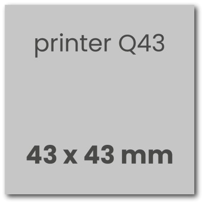 Stempelplaatje voor de Colop Printer Q43