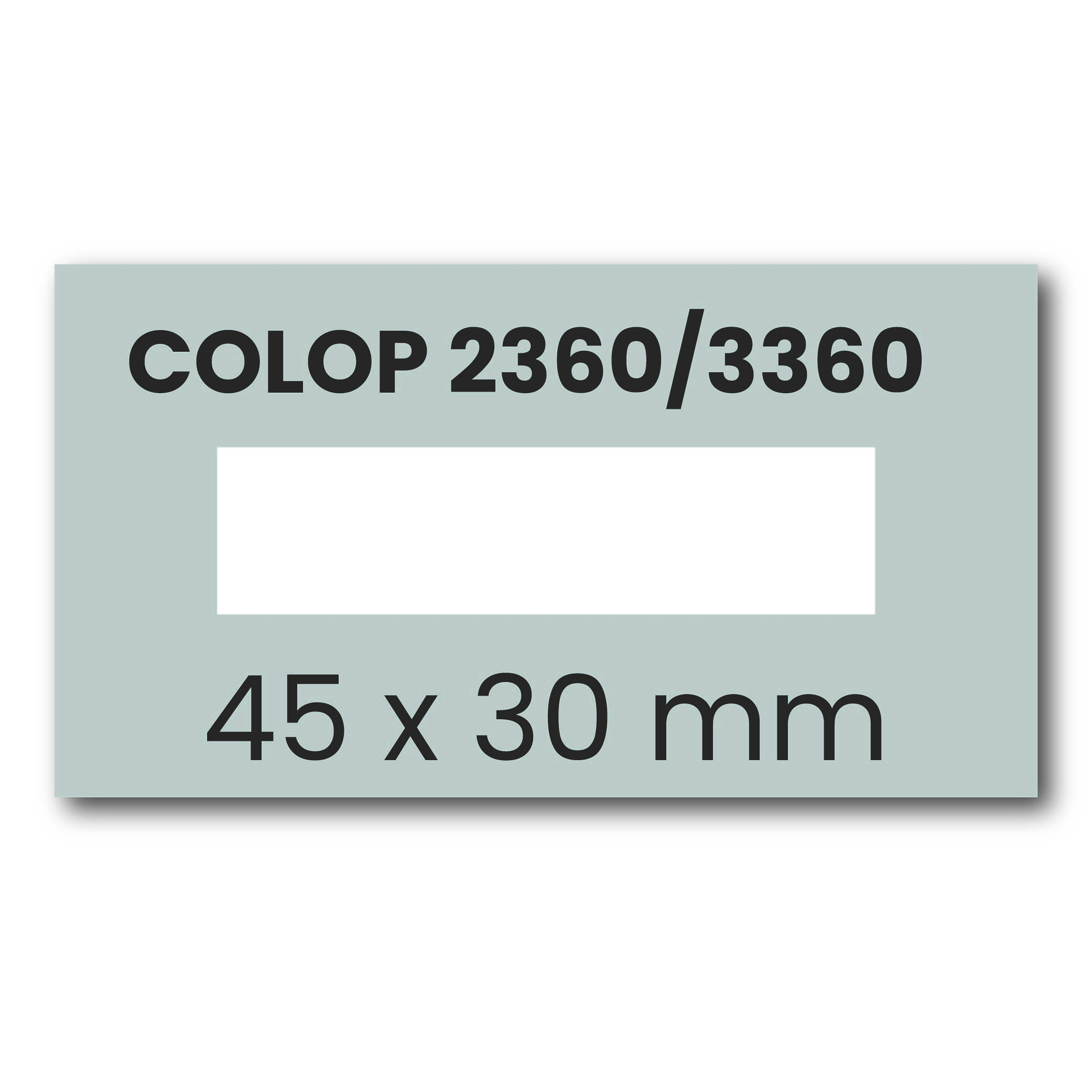 Stempelplaatje Colop 2360 & 3360