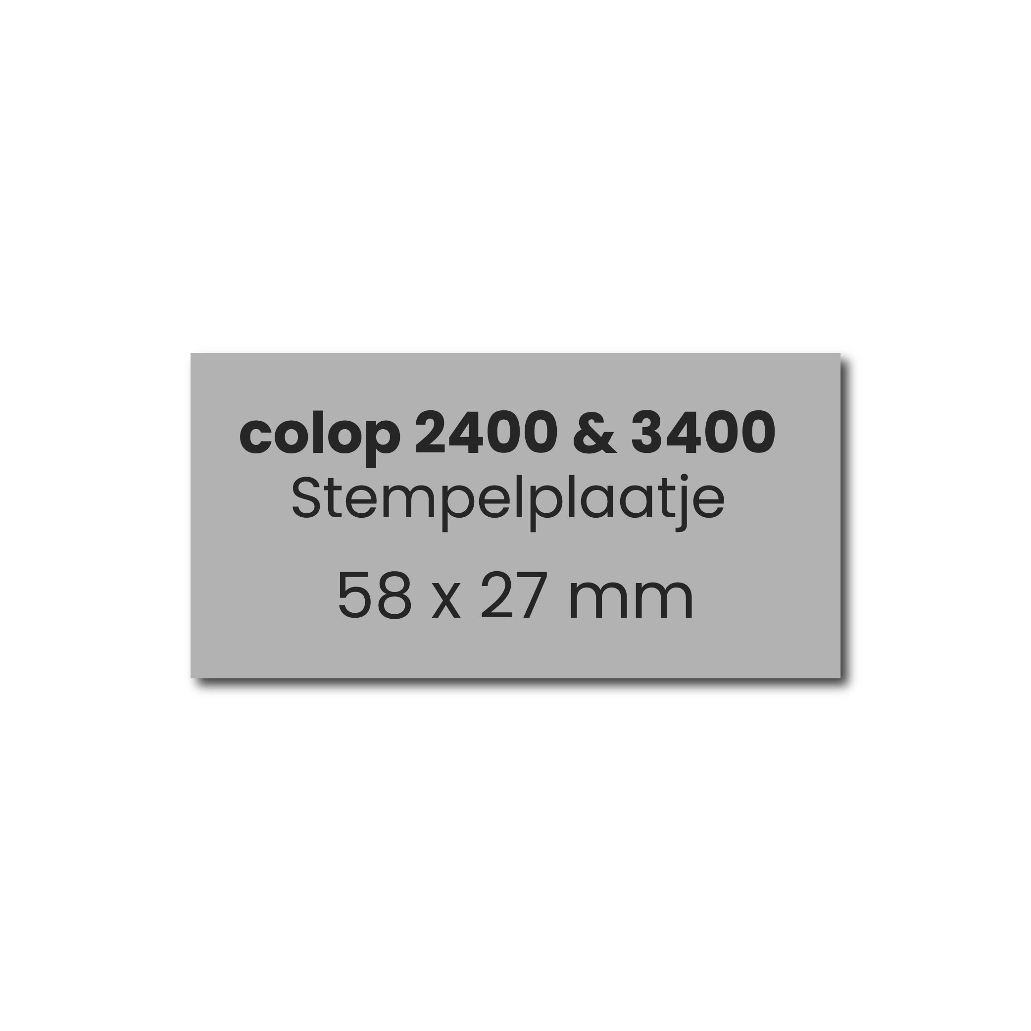 Colop 2400 & 3400 stempelplaatje