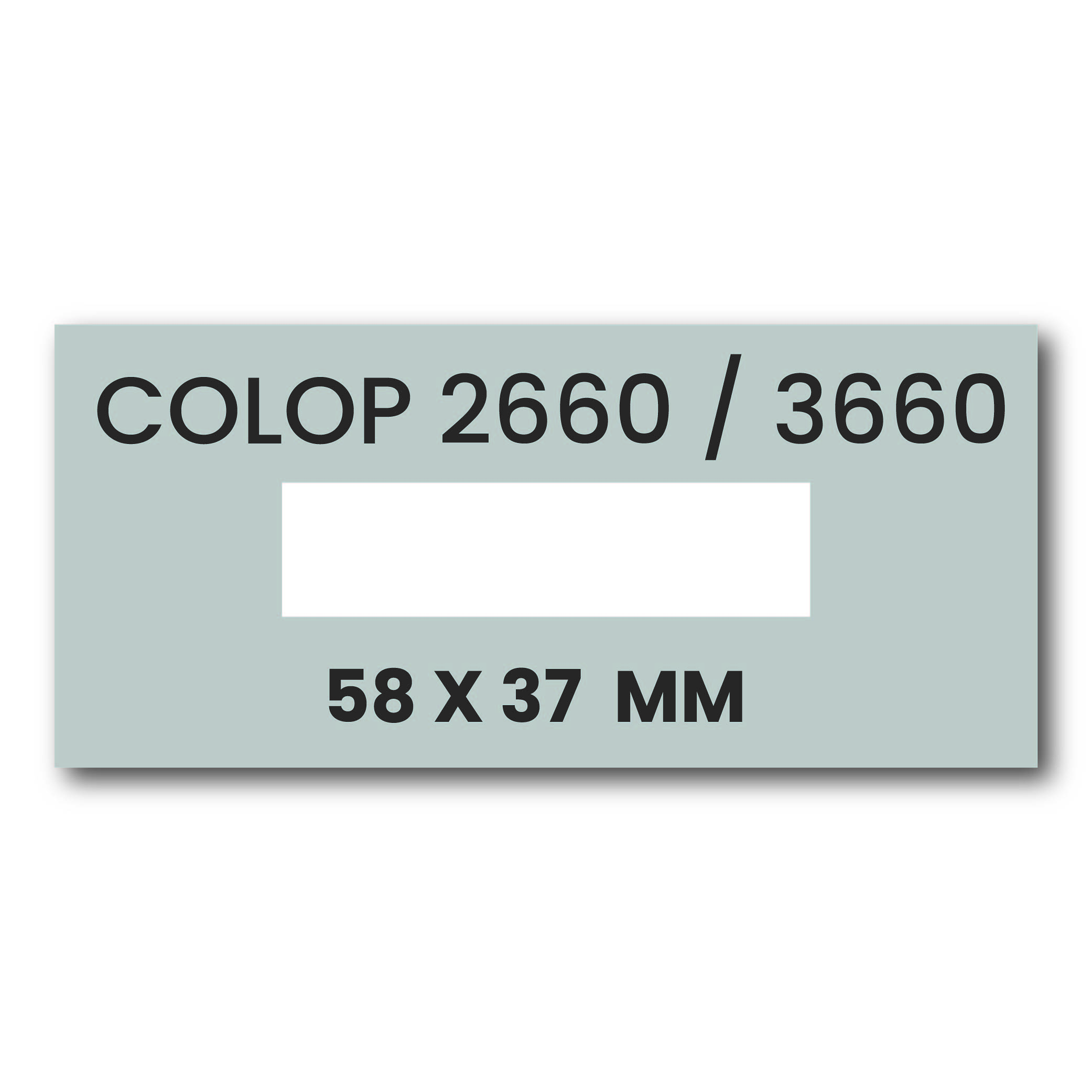 Stempelplaatje Colop 2660 & 3660