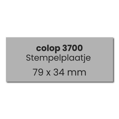 Tekstplaatje Colop eXpert 3700