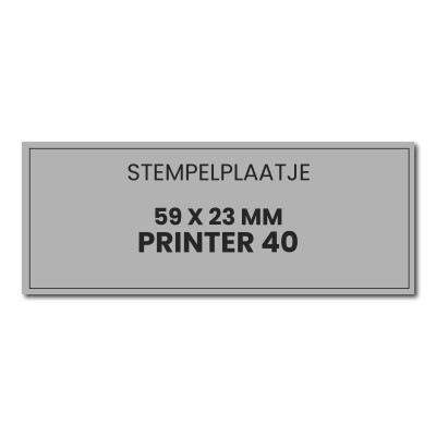 Tekstplaatje Colop Pocket 40