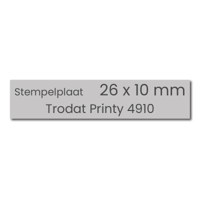 Trodat Printy 4910 Tekstplaatje