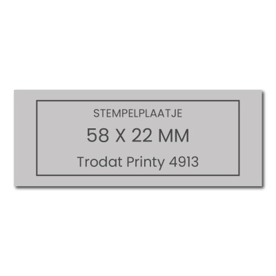 Tekstplaatje Trodat Printy 4913