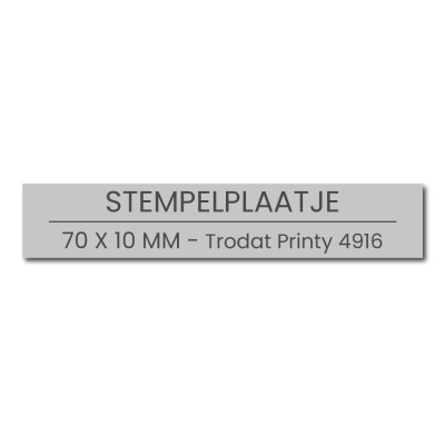 Stempelplaatje Trodat Printy 4916