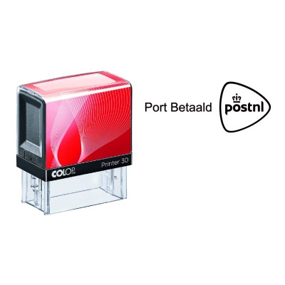 PostNl Port Betaald stempel nationaal. Zelf-inktende Colop stempel