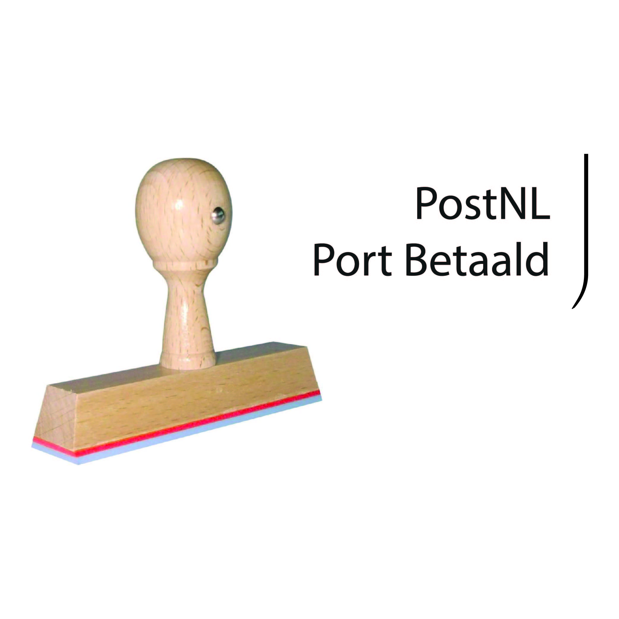 PostNL handstempel Port betaald stempel