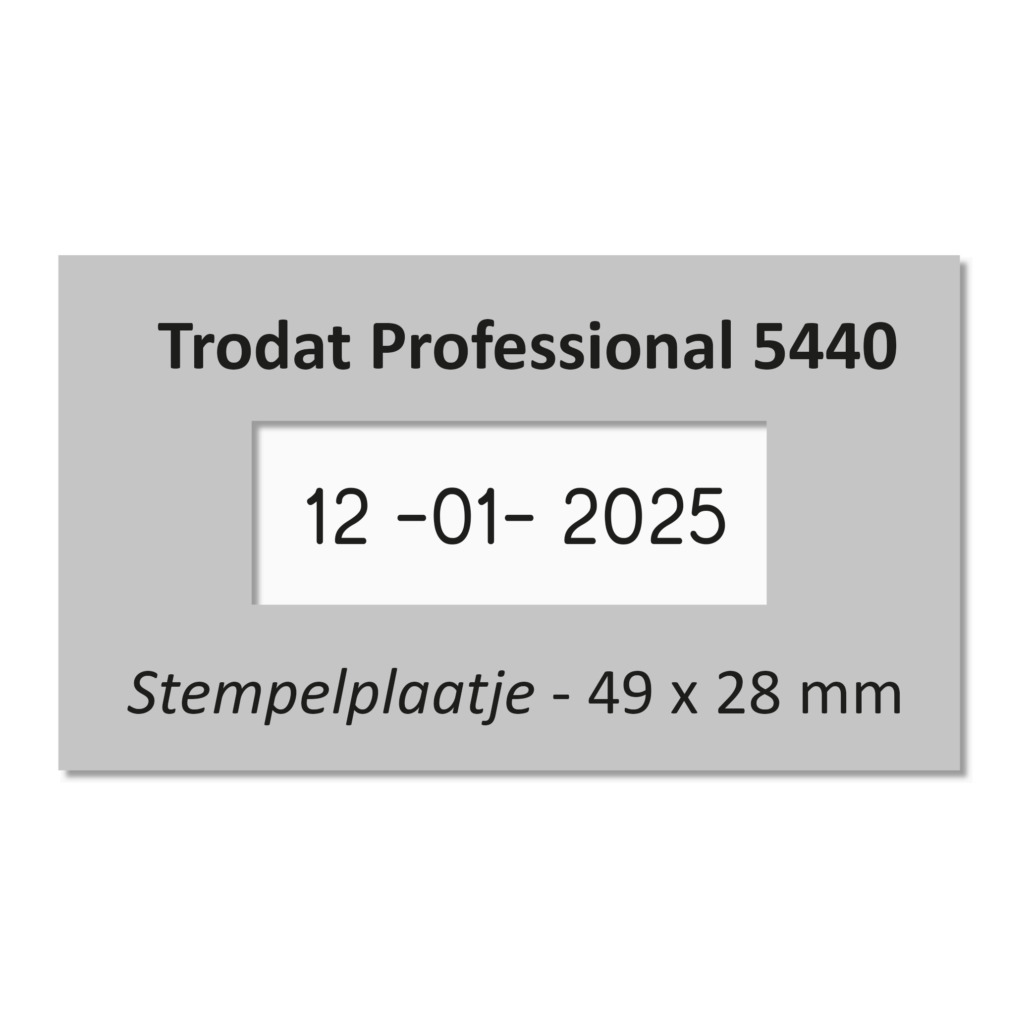 Trodat Professional 5440/D tekstplaatje