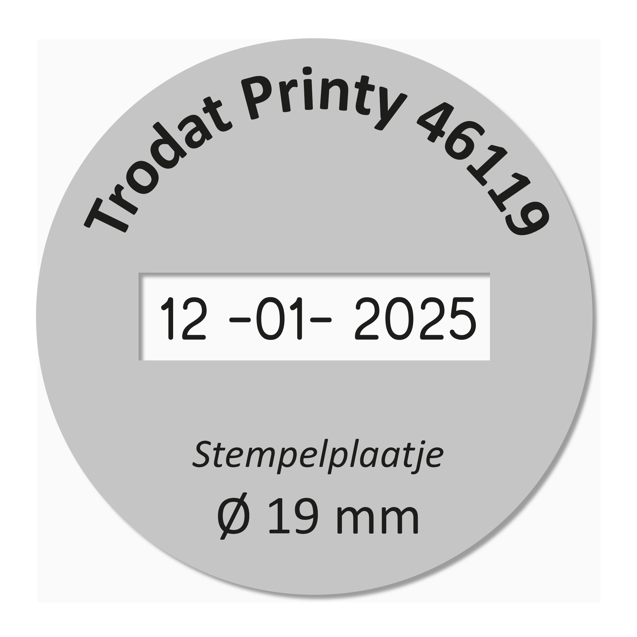 Trodat Printy 46119/D tekstplaatje