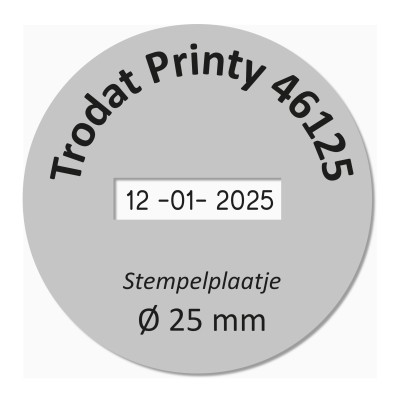 Trodat Printy 46125/D stempelplaatje