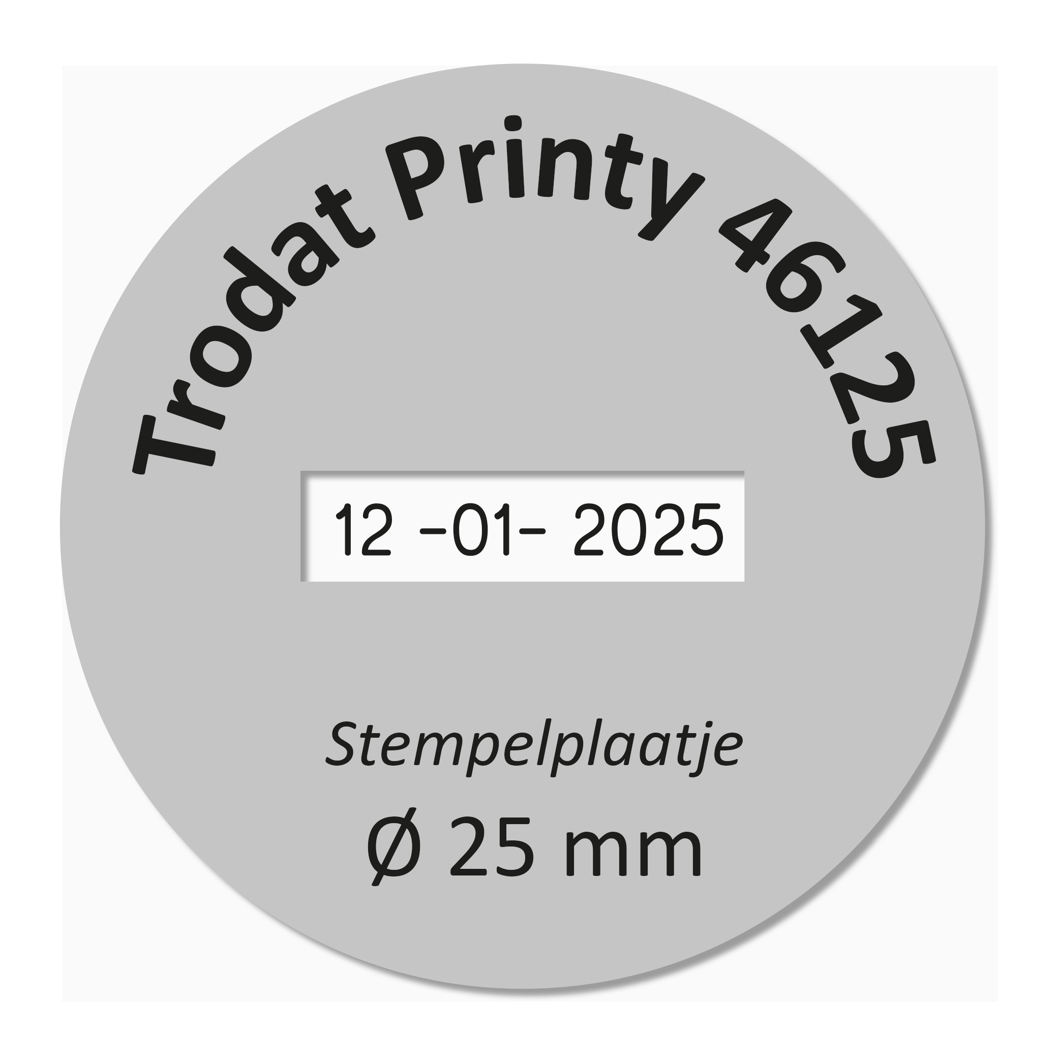 Trodat Printy 46125/D stempelplaatje