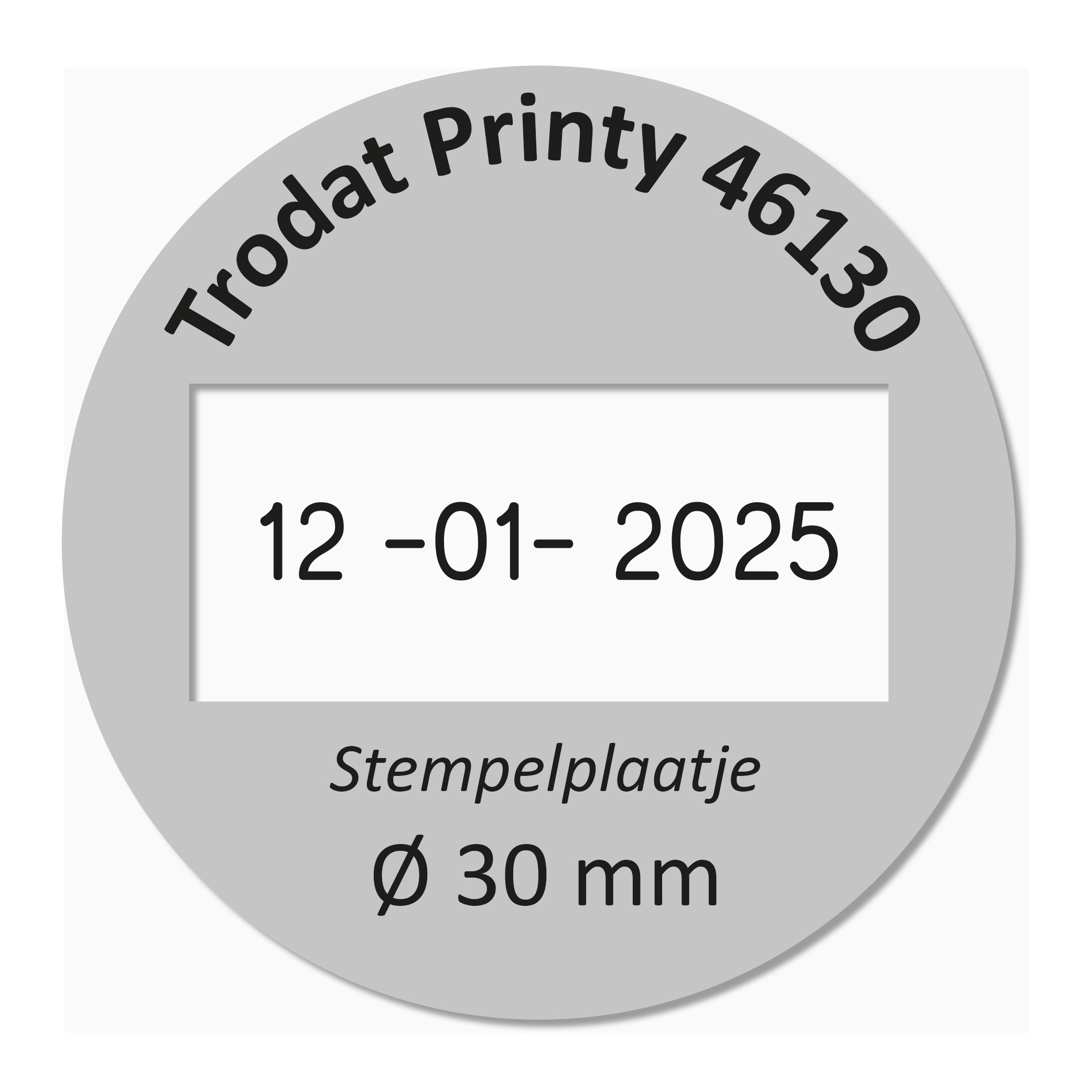 Trodat Printy 46130/D tekstplaatje