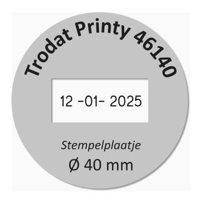 Trodat Printy 46140/D tekstplaatje