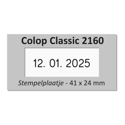 Stempelplaatje Colop 2160 & 3160