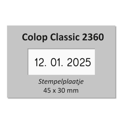 Stempelplaatje Colop 2360 & 3360