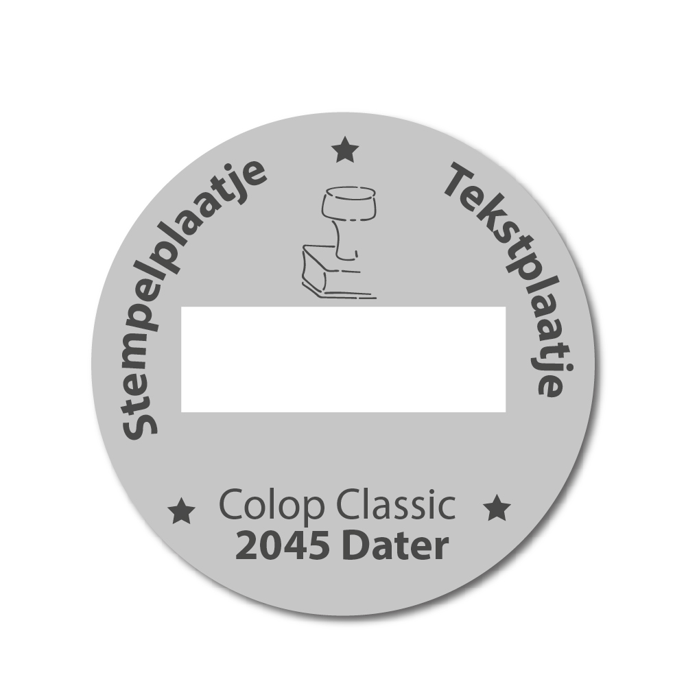 Stempelplaatje Colop Classic 2045/6 D