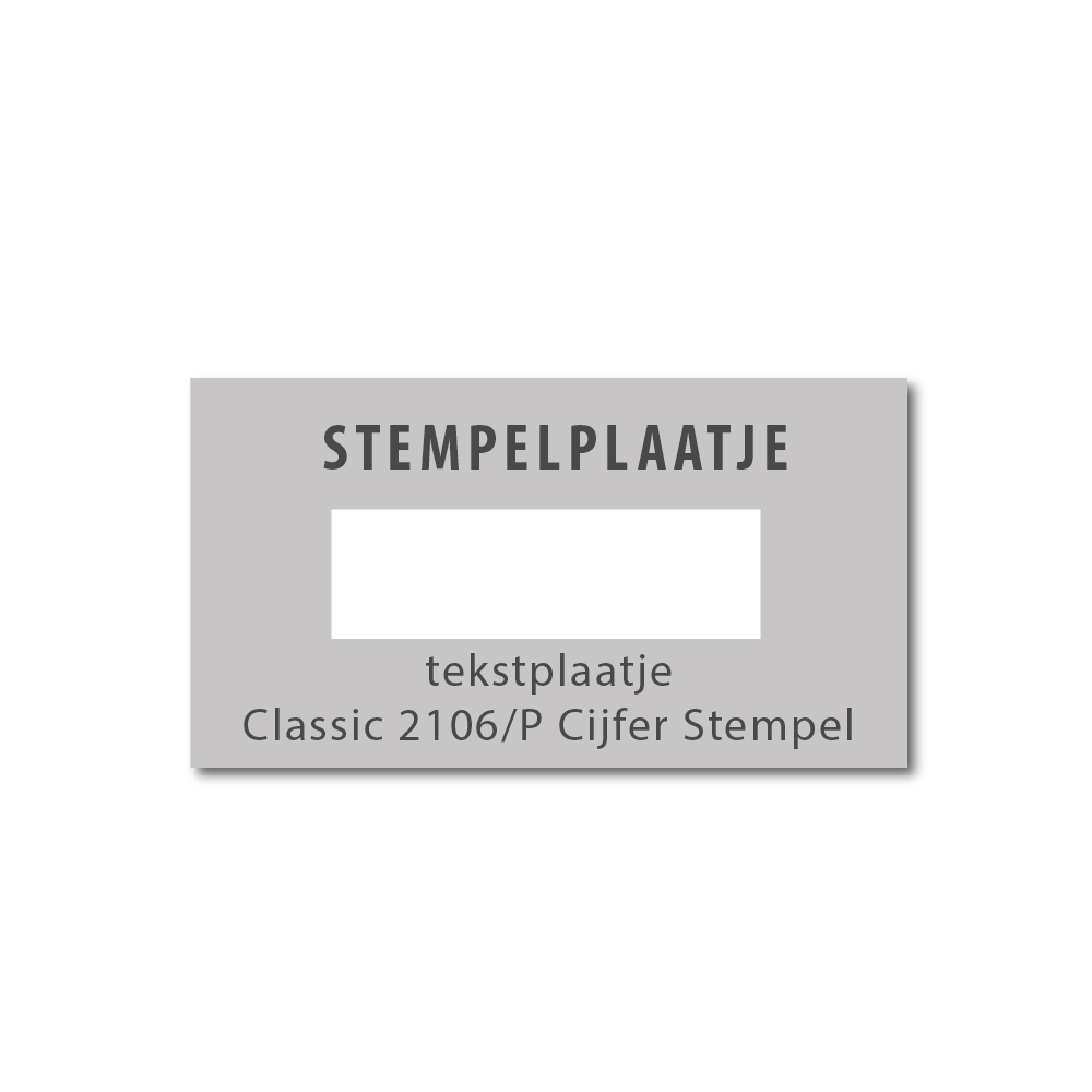 Stempelplaatje Colop Classic 2106/P